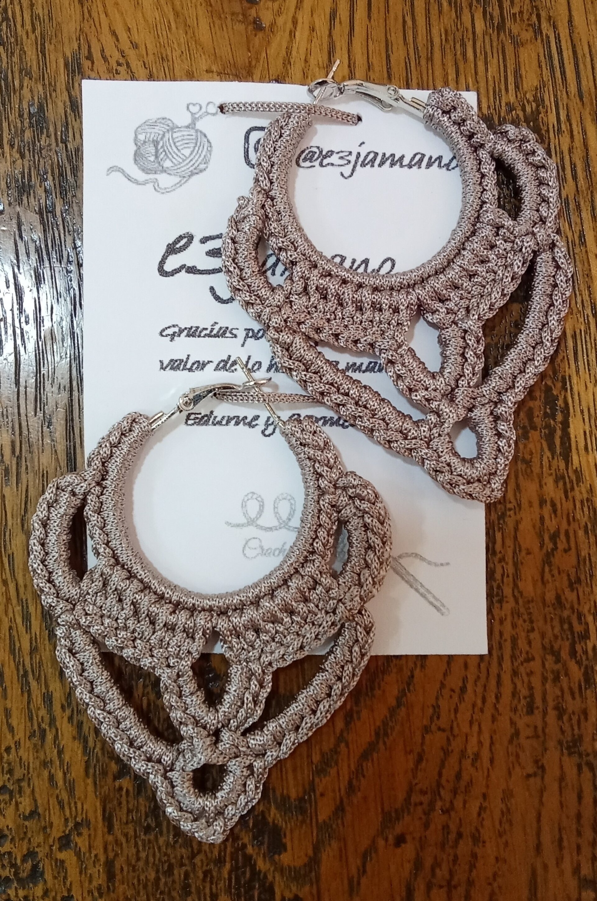 PENDIENTES DE CROCHET - 2