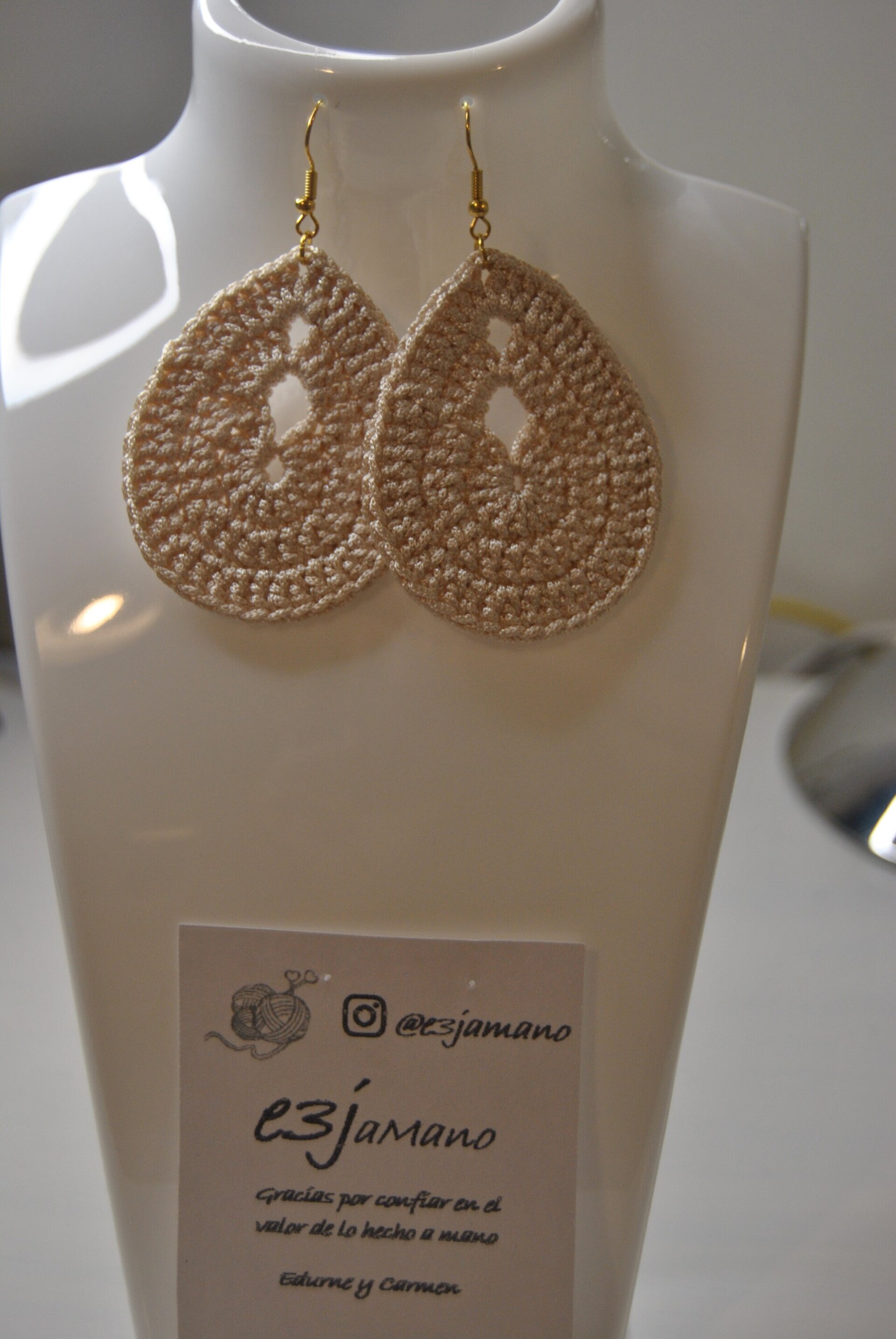 PENDIENTES DE CROCHET - 3
