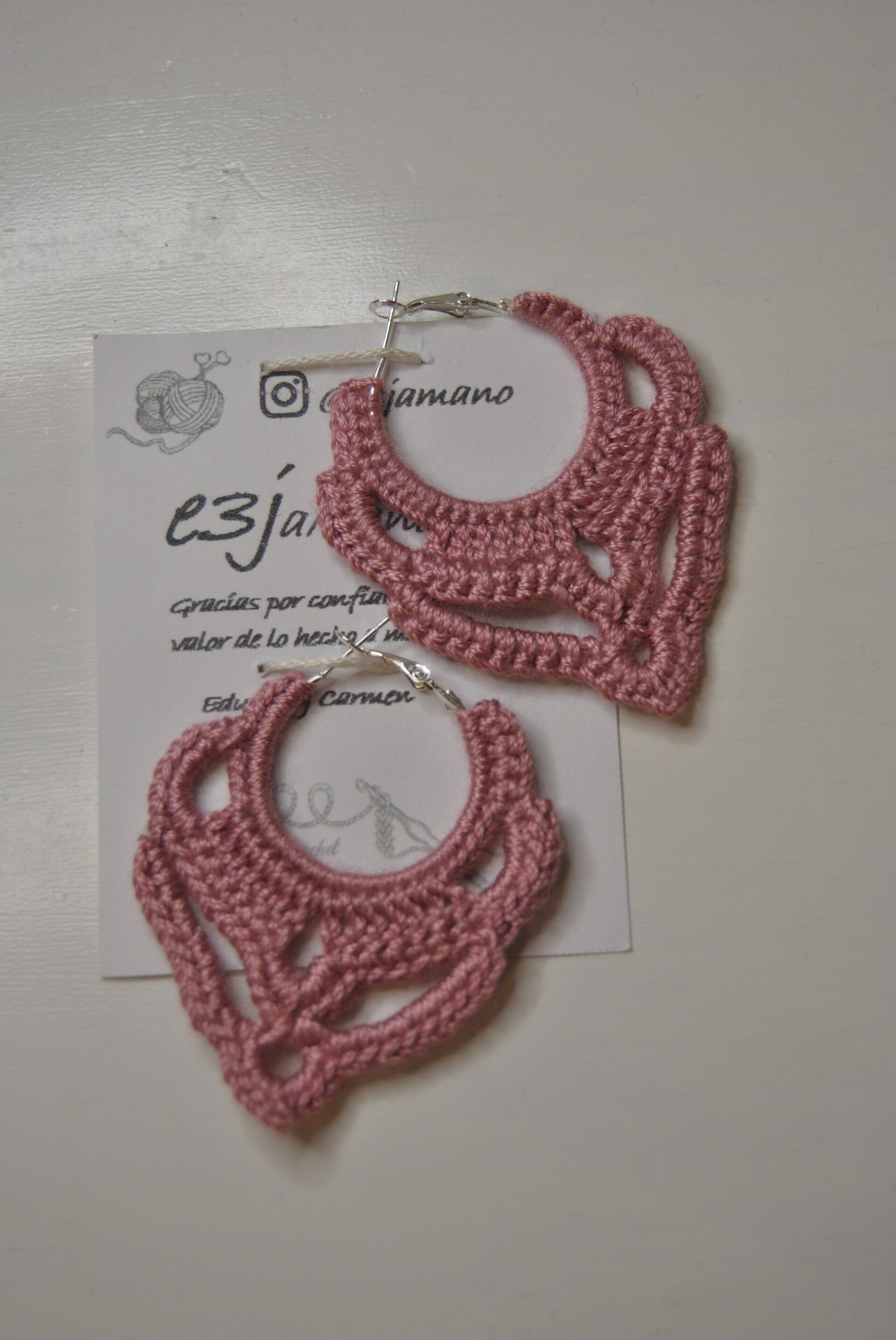 PENDIENTES DE CROCHET - 3