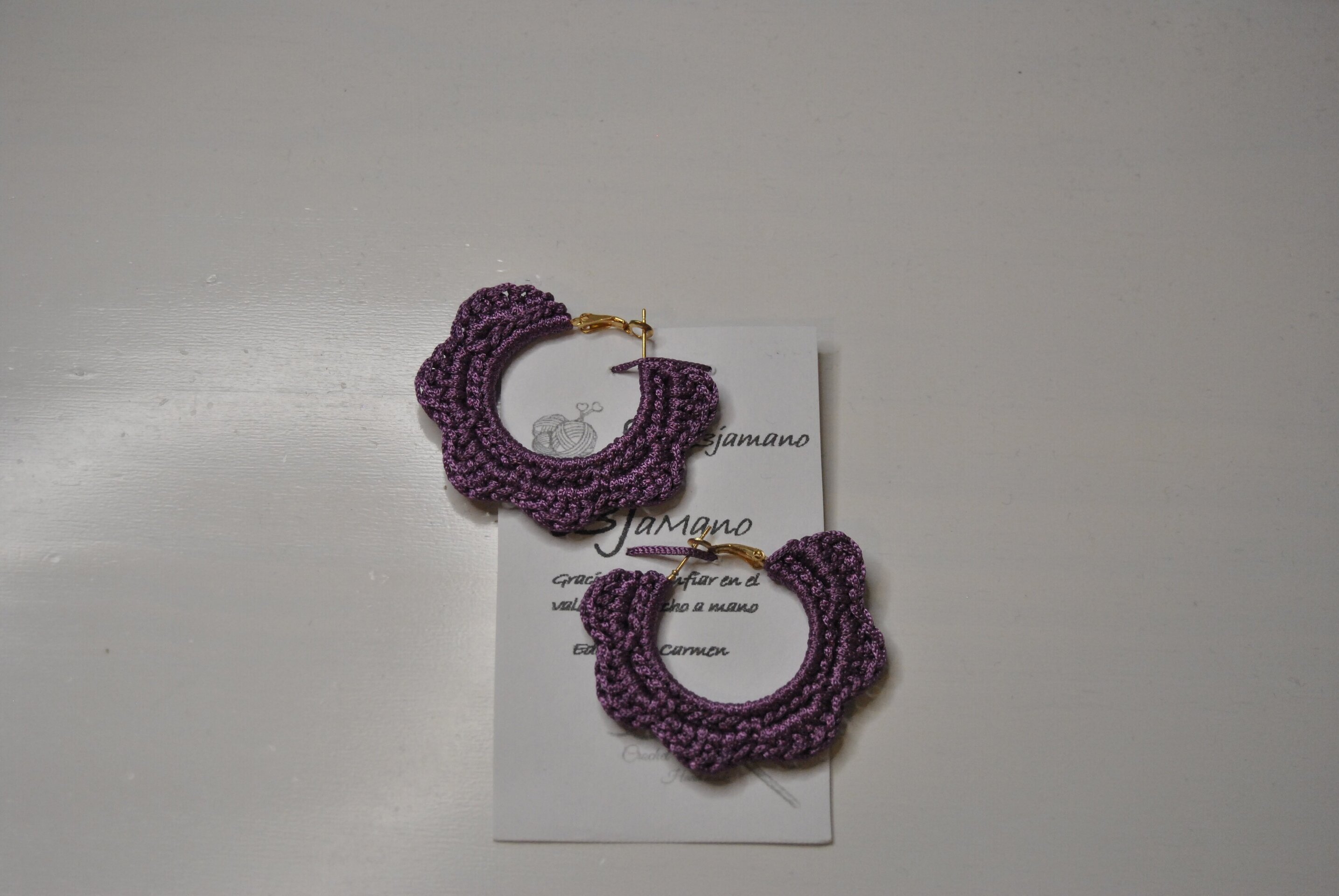 PENDIENTES DE CROCHET - 4