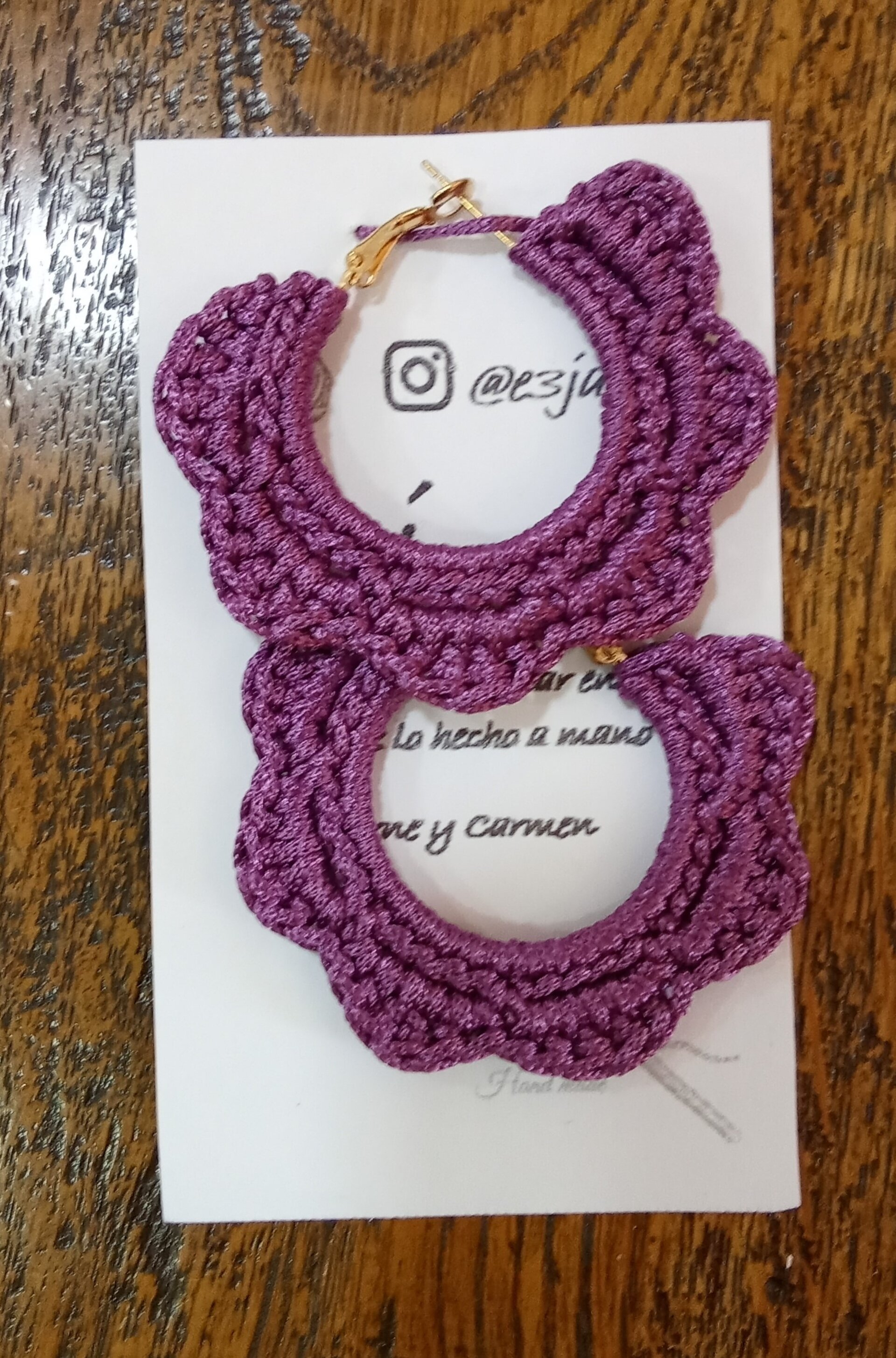 PENDIENTES DE CROCHET - 2