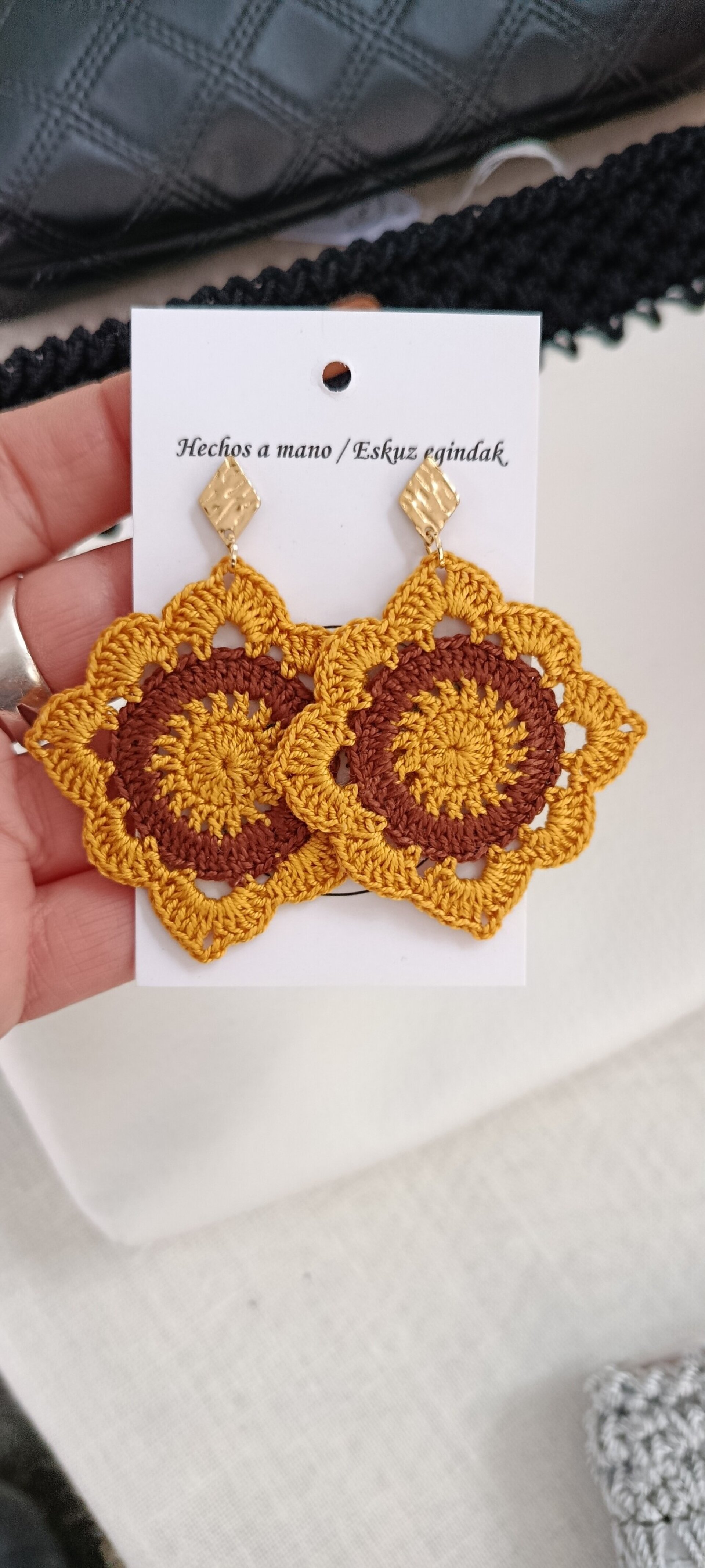 PENDIENTES DE CROCHET - 2