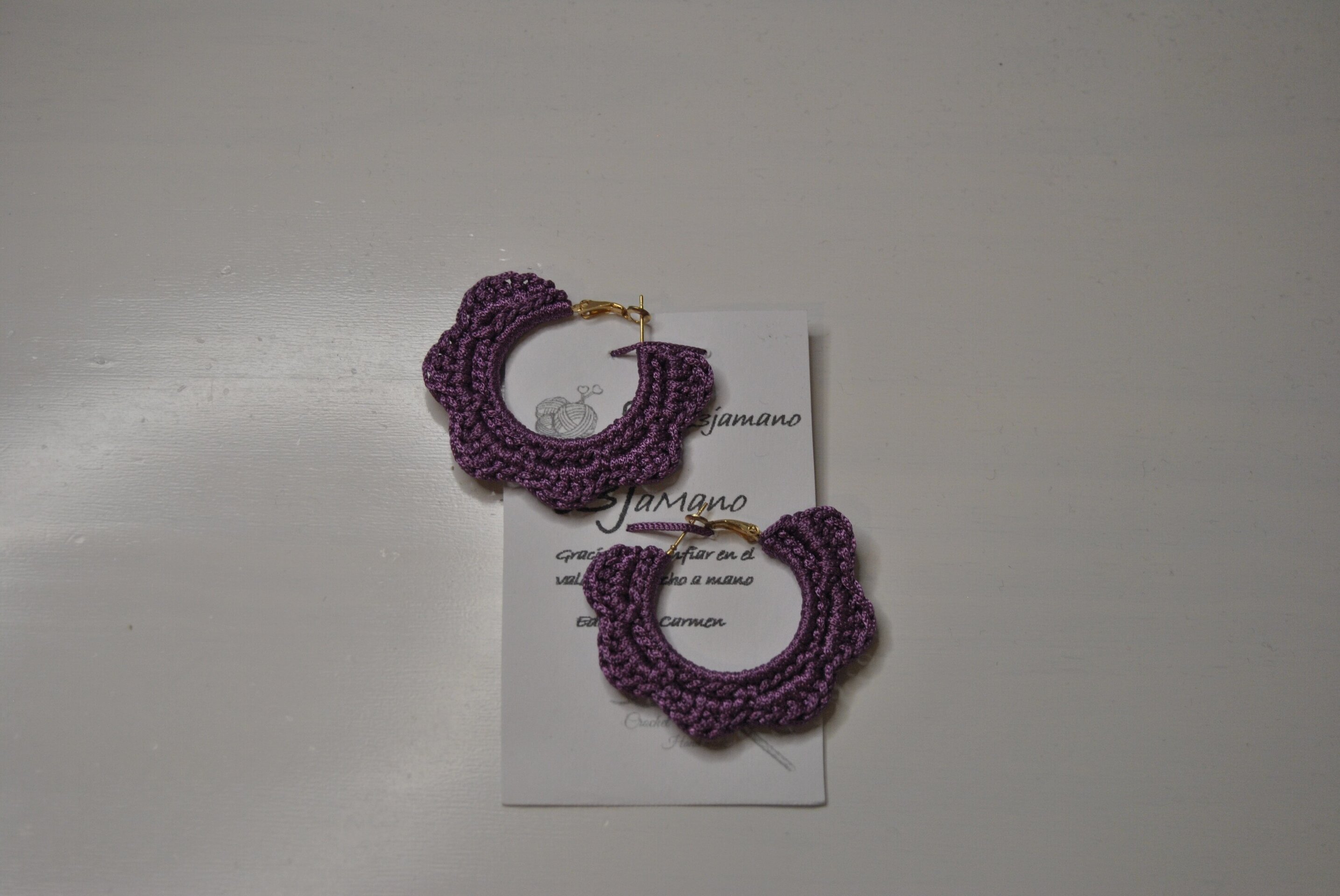 PENDIENTES DE CROCHET - 3
