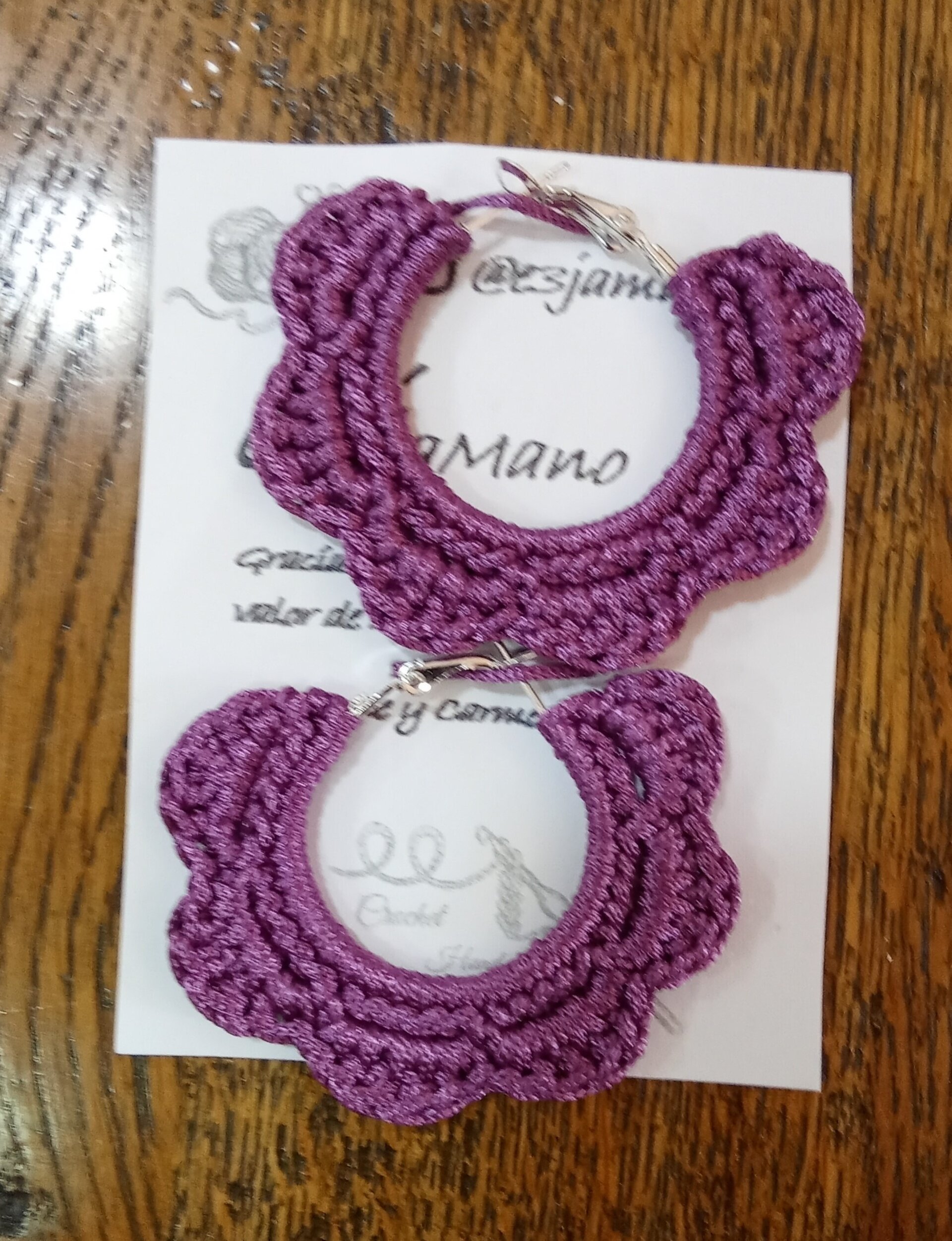 PENDIENTES DE CROCHET - 2