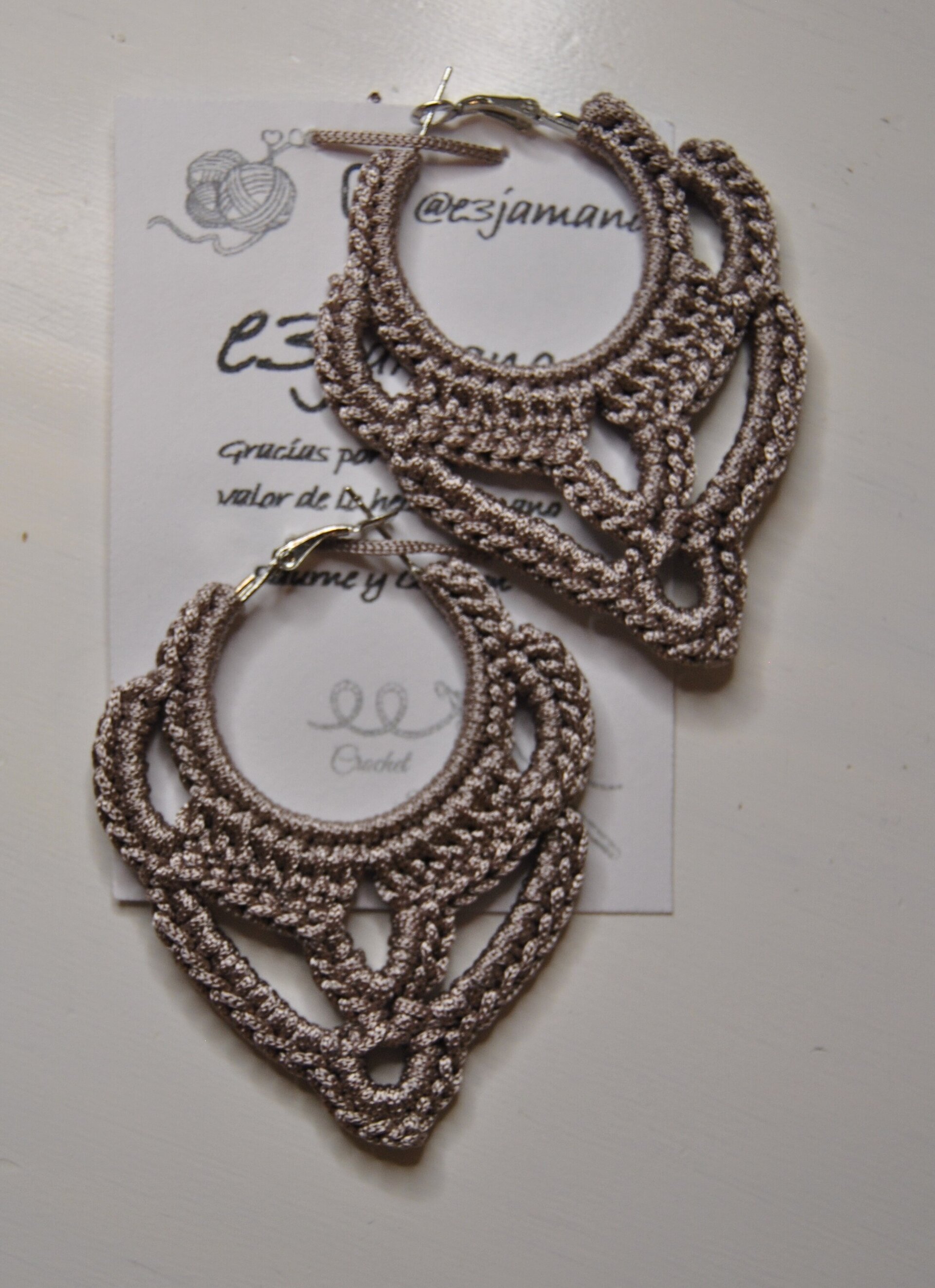 PENDIENTES DE CROCHET - 3