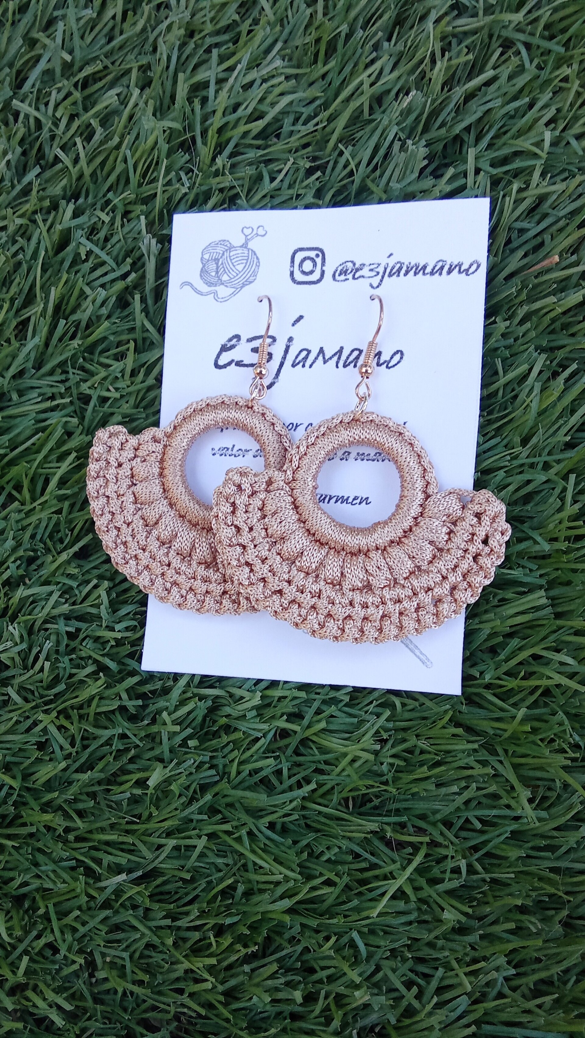 PENDIENTES DE CROCHET - 3