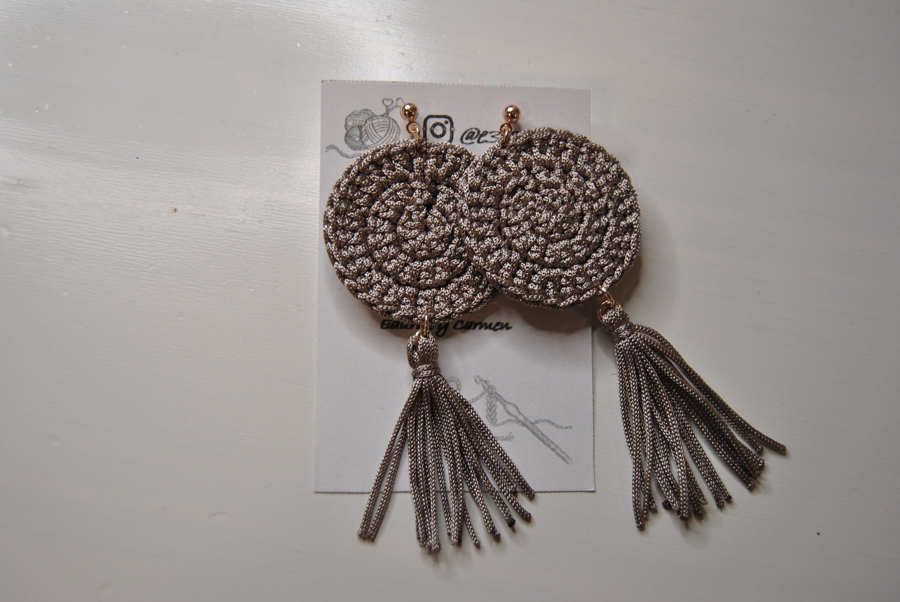 PENDIENTES DE CROCHET - 3